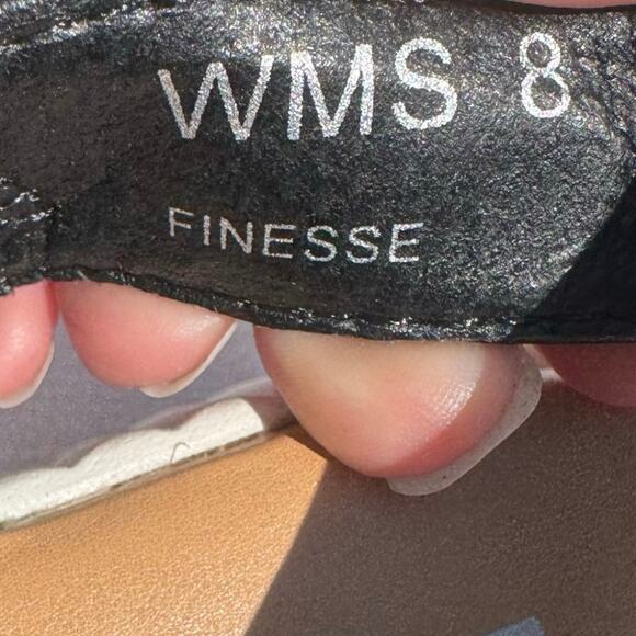 DV by Dolce Vita Finesse Sandals Black White Platform Strap Womens Size 8 Summer - Picture 7 of 8